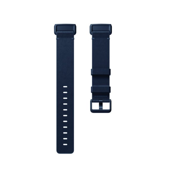 Fitbit Charge 3 Flat Leather Mdnight Blue Band - Singapore