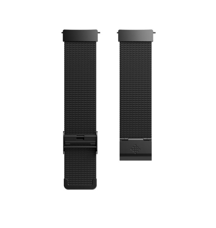 Fitbit Versa Stainless Steel Mesh Black Bands - Singapore